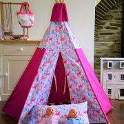 Glitter Horses on Pink Teepee Childrens