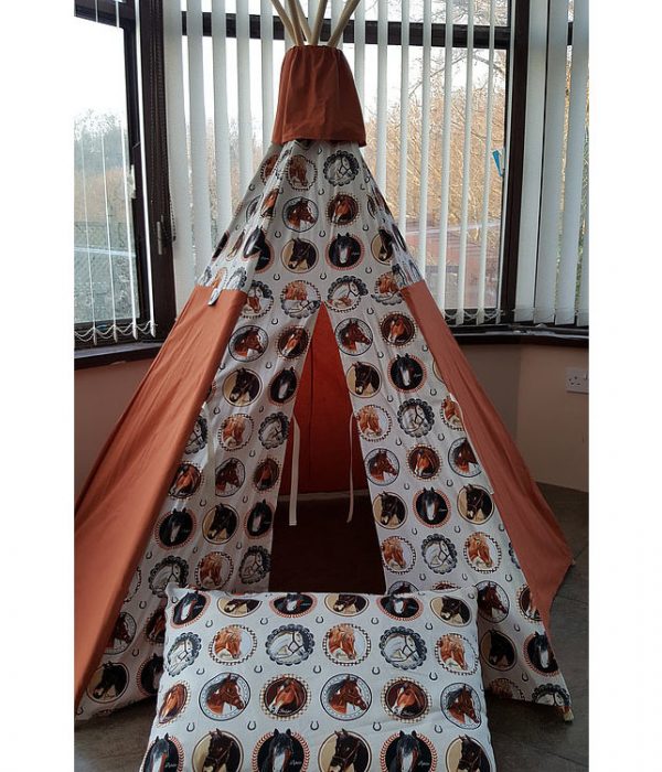 Horses Teepee Childrens Play Tent