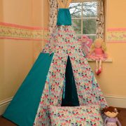 Merry go Round Teepee Horses Aqua