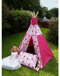 Princess Teepee with teacups Outside